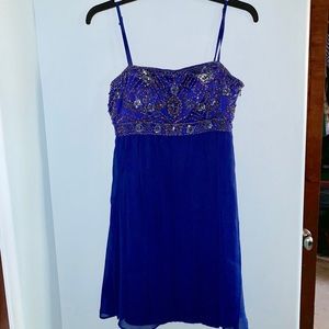 Sue Wong Beaded Chiffon Dress